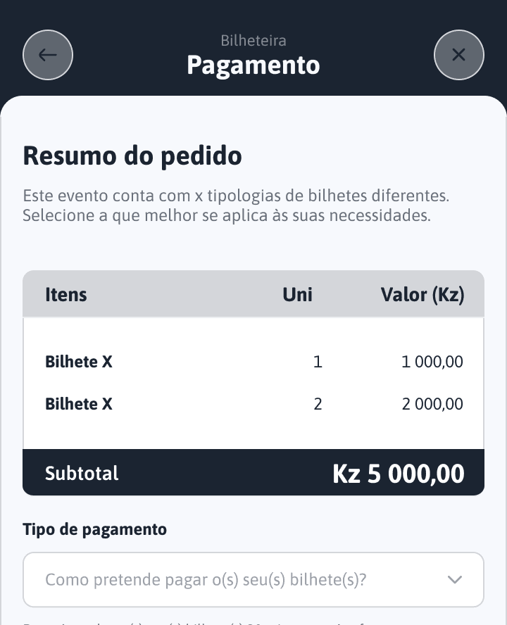 Toca no evento ao qual queres comparecer para veres os detalhes.